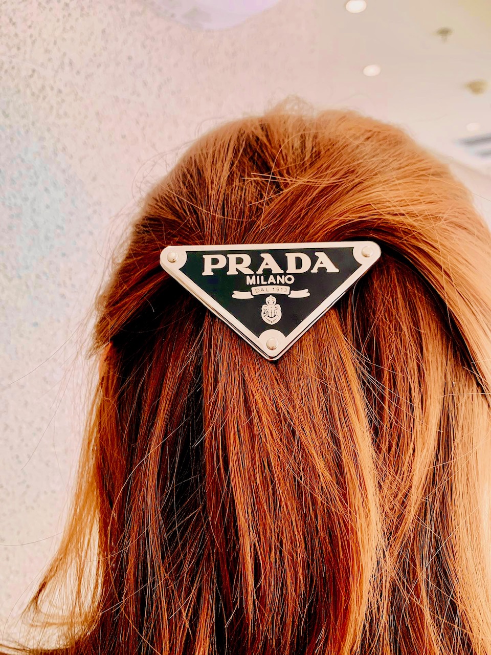 Prada Women's Metal Hair Clips - White - White