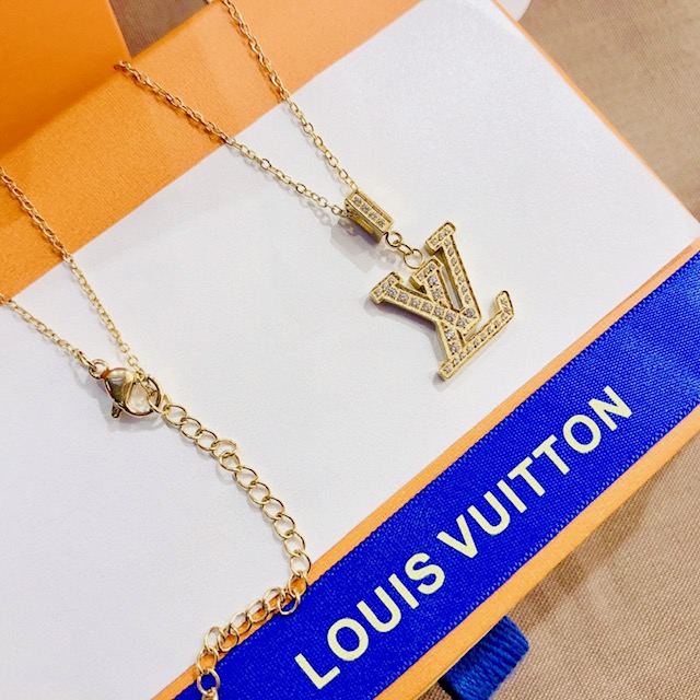 Louis Vuitton Chain Necklace Monogram Rainbow