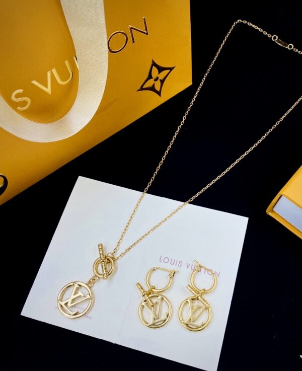 Louis Vuitton necklace and earrings