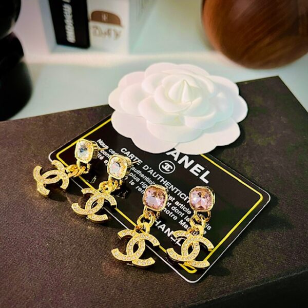 Chanel gold earrings